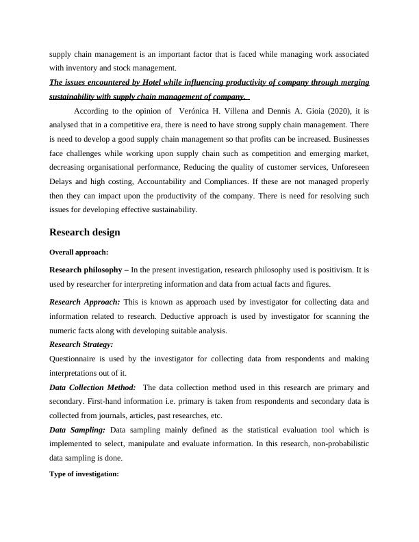 supply chain management research proposal