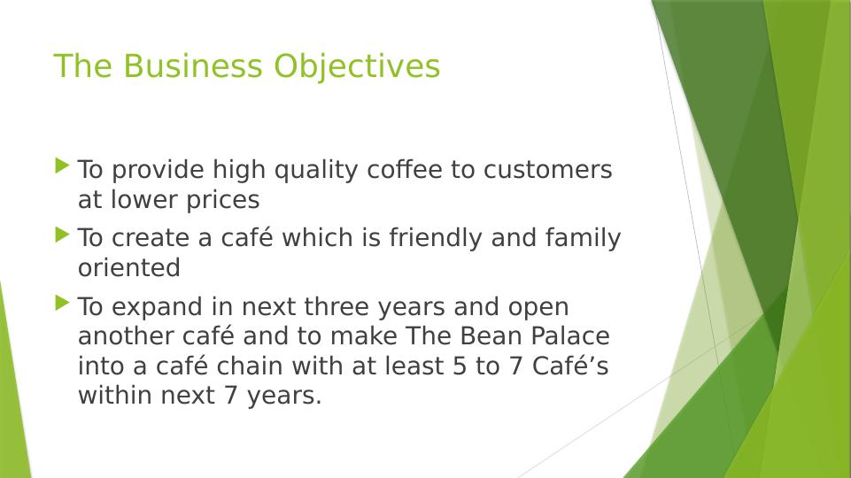 Sustainable Business Plan for The Bean Palace Cafe_5
