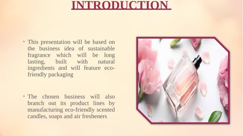 example of business plan for fragrance production