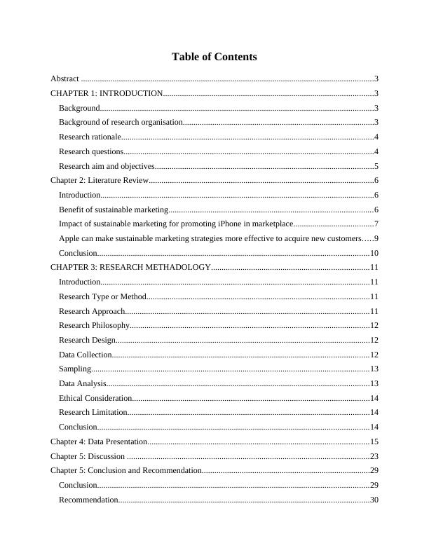 Analysis Of Sustainable Marketing For Promoting IPhone | Desklib