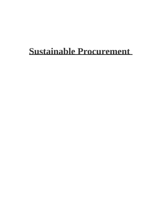 Sustainable Procurement Supplier Evaluation Criteria, COVID19 Impact