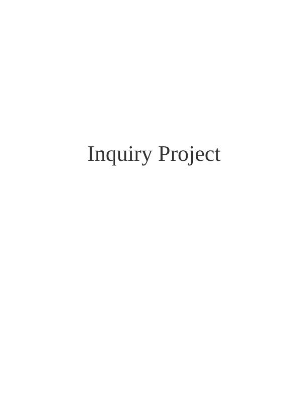 Tackling Racism and Discrimination in the UK: Inquiry Project_1