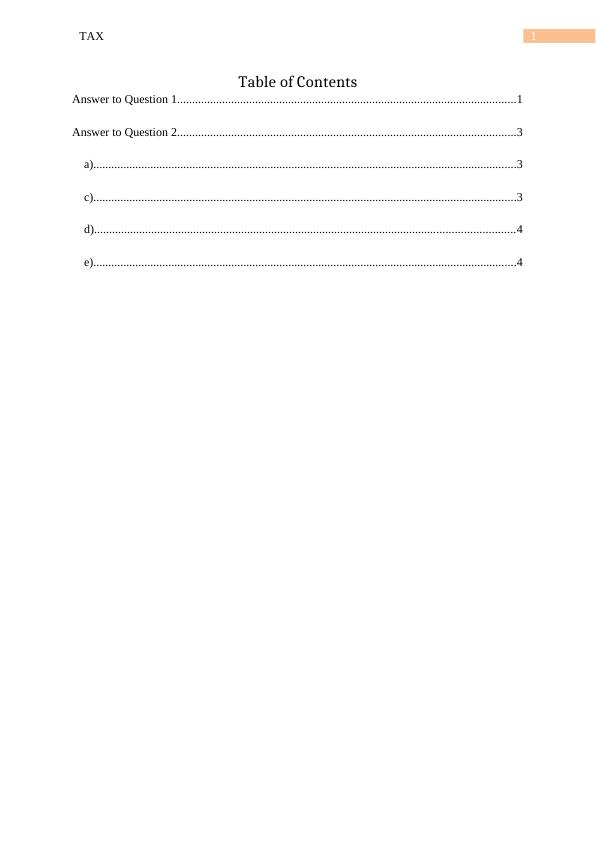 Tax Calculation And Analysis Desklib tax-calculation-and-analysis-desklib