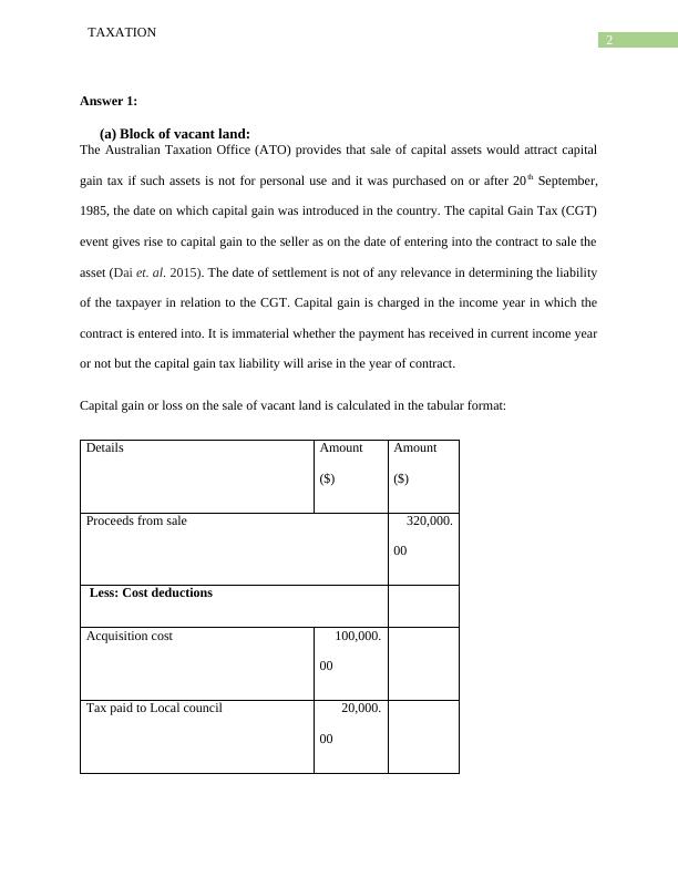 Taxation: Calculation of Capital Gain Tax and Fringe Benefit Tax_3