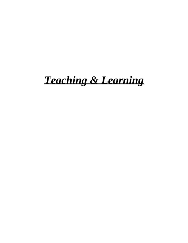 Teaching & Learning: Activities on Safeguarding and Patient Education_1