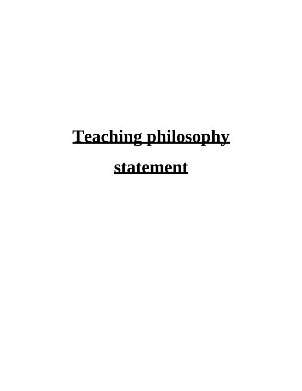Teaching Philosophy Statement_1