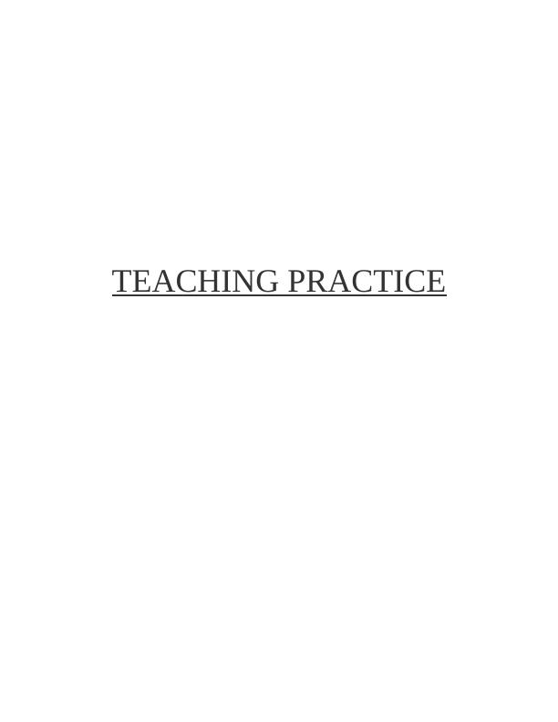 Teaching Practice: Theories on Classroom Management and Pedagogical Strategies_1