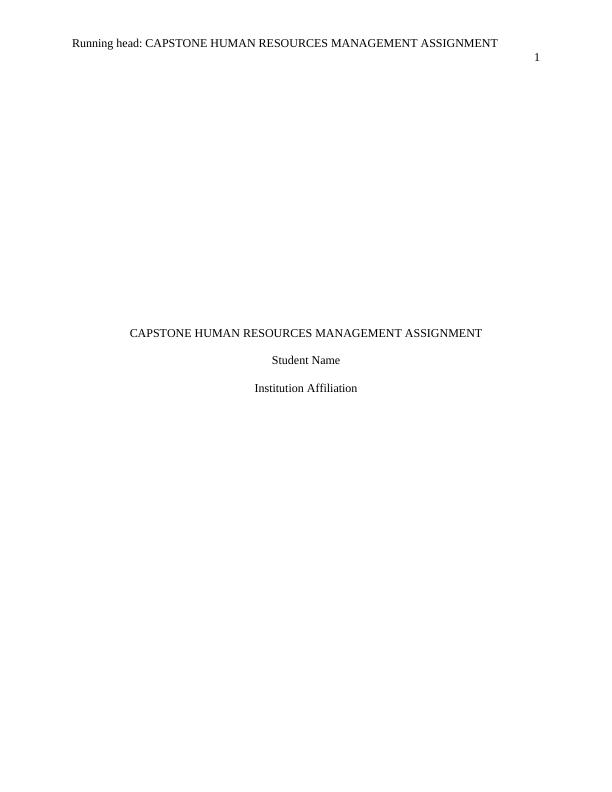 Capstone Human Resources Management Assignment_1
