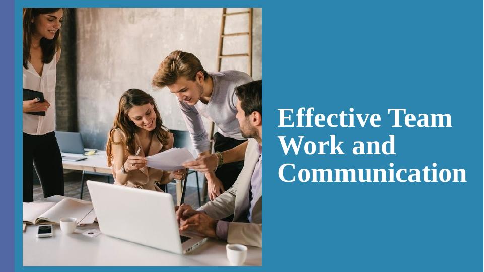 Effective Team Work and Communication - Belbin Theory