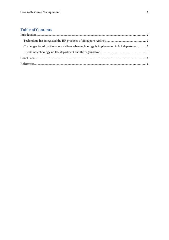 Impact of Technology on Human Resource Management: A Case Study of Singapore Airlines_2