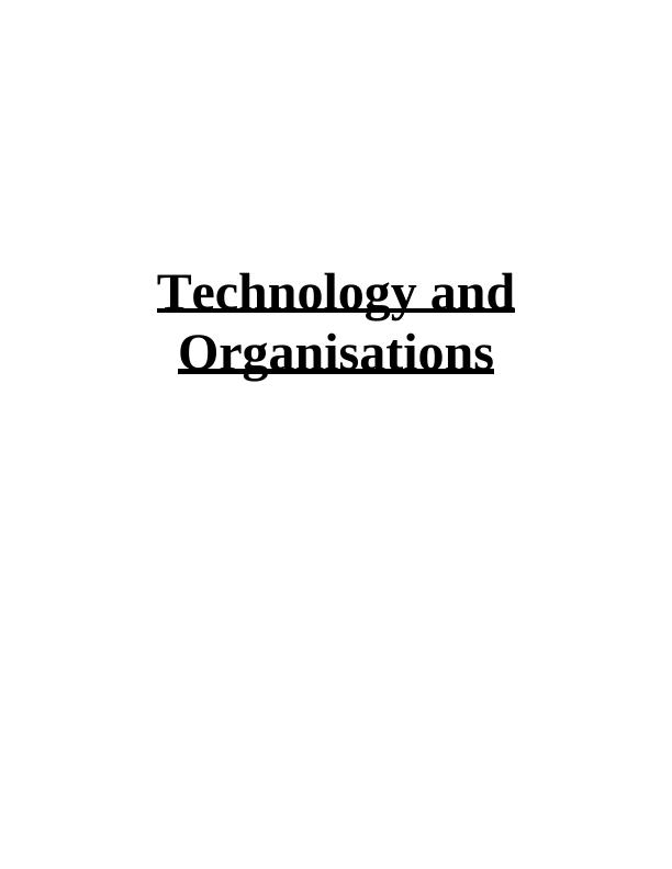 Technology and Organisations: Cloud Computing, Cellular Networks, and Business Benefits_1