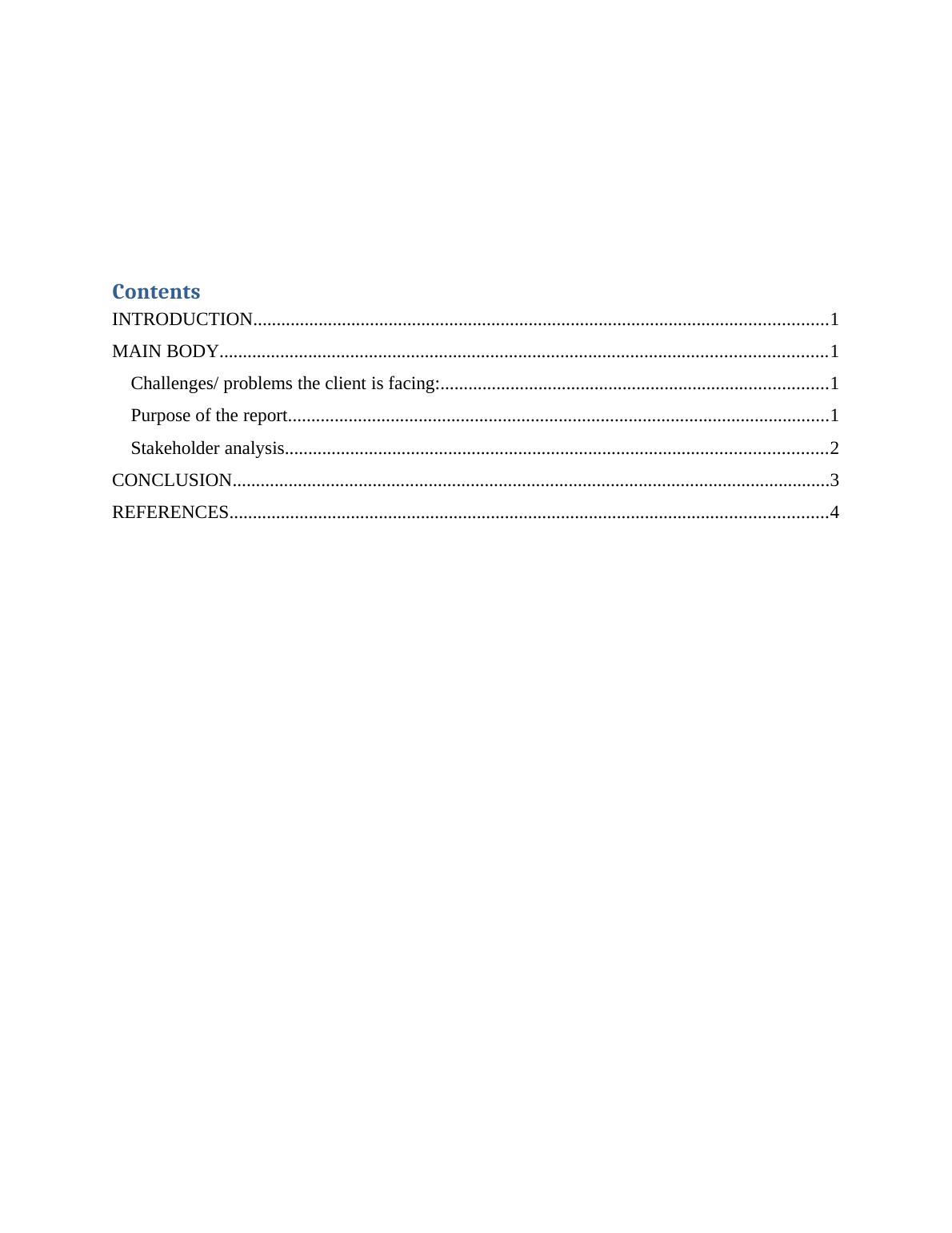 Challenges and Stakeholder Analysis of TESCO Business Project Report