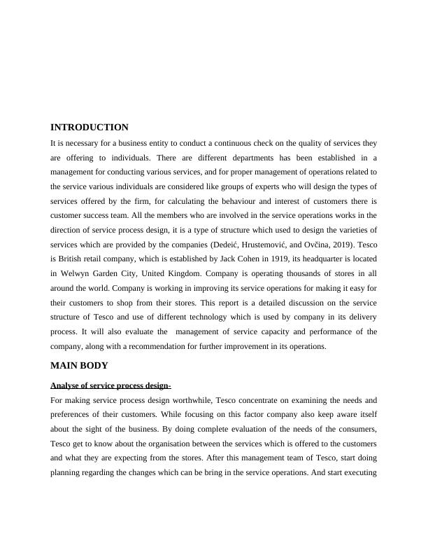 Service Management & Marketing: Analysis of Tesco's Service Process ...