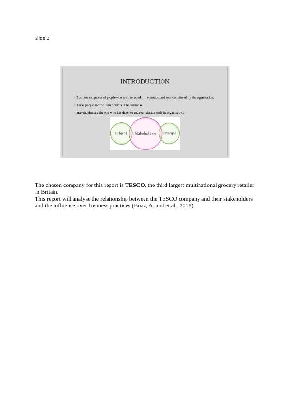 Analyzing the Influence of TESCO's Stakeholders on Business Practices