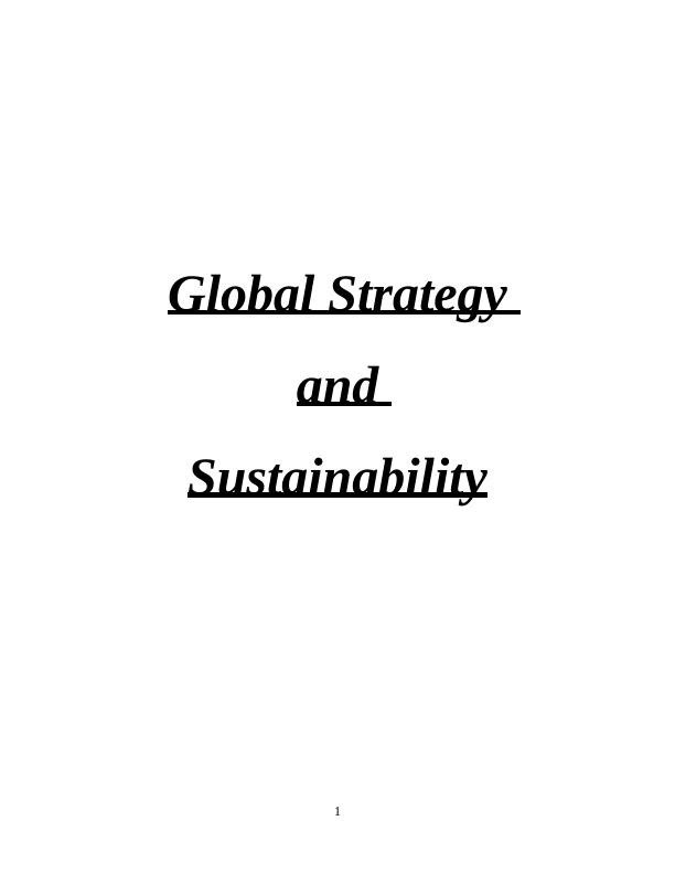 Tesla Management Consultancy Report: Global Strategy and Sustainability_1