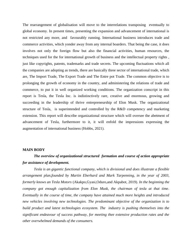 Organizational Structure and International Business Expansion Strategy ...