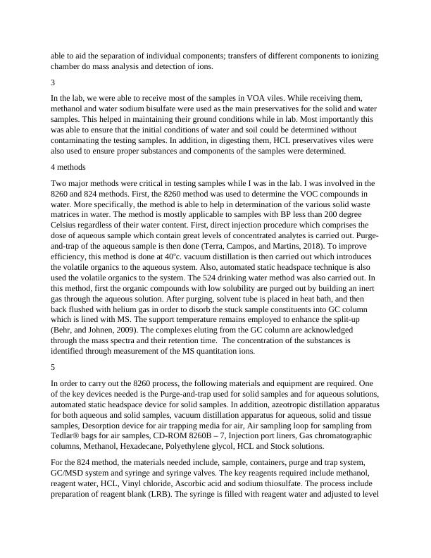 Testing for Volatile Organic Compounds in Water and Soil: Methods and ...