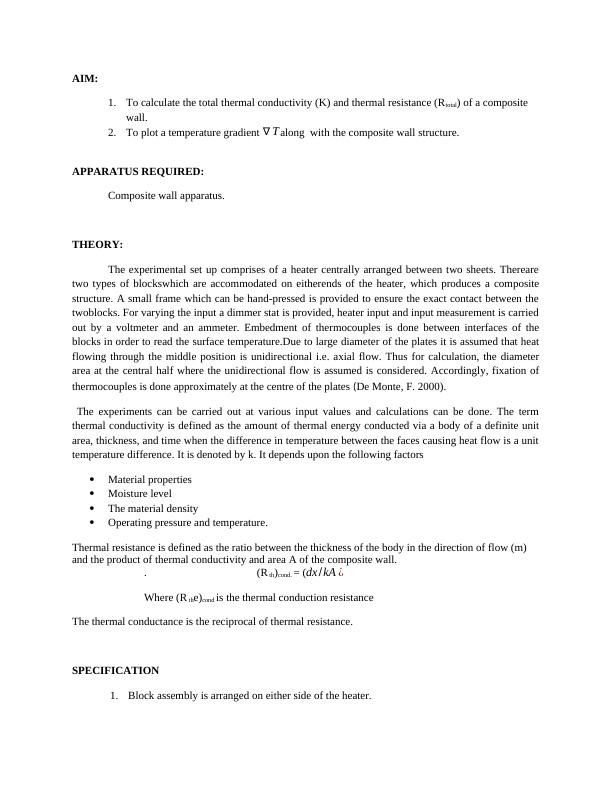 forbes method thermal conductivity experiment