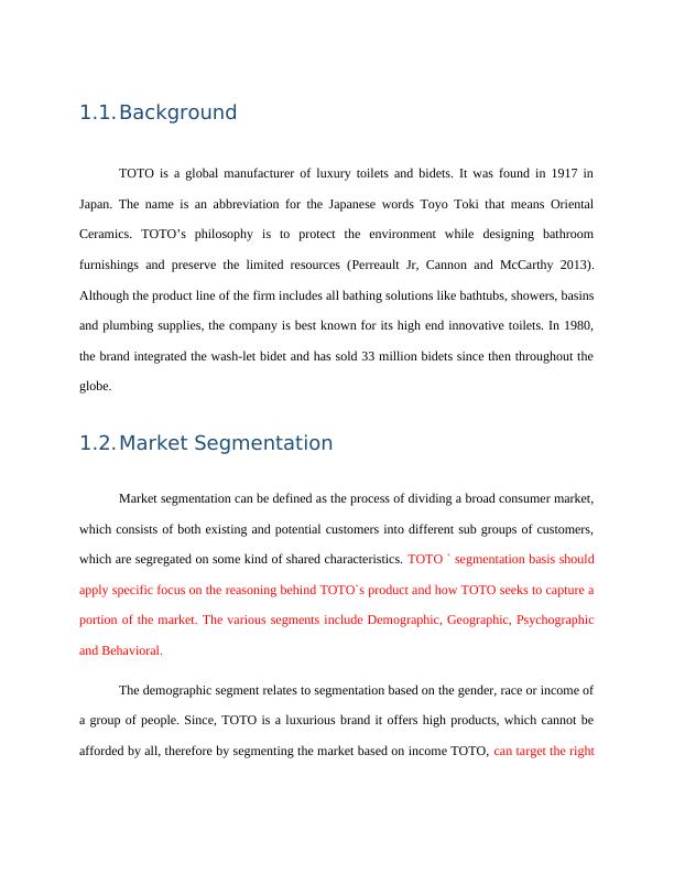 TOTO: Segmentation, Targeting, Differentiation and Positioning Strategy_3