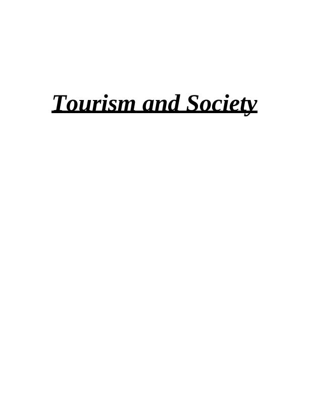 Tourism and Society_1