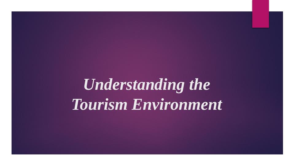 Understanding the Tourism Environment_1