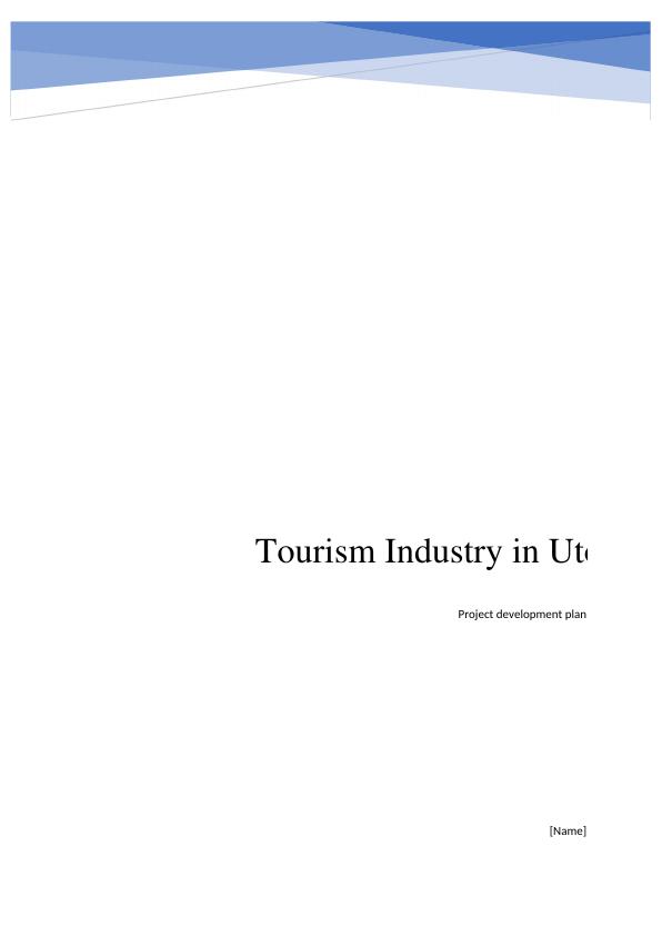 Tourism Industry in Utopia Project Development Plan_1