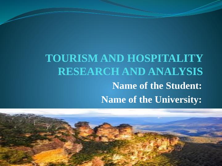 Tourism in New South Wales: A Research and Analysis_1