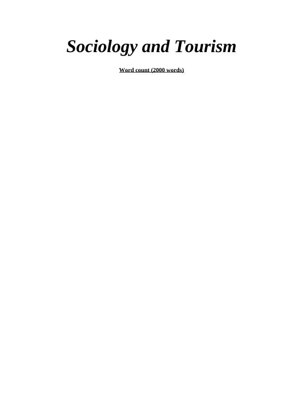 Impacts of Tourism on Society: A Sociological Analysis of Italy_1