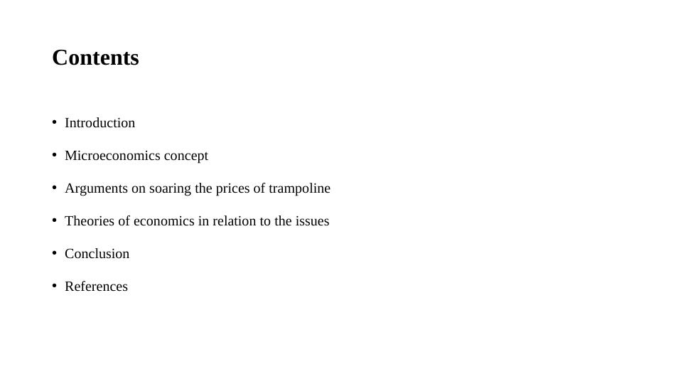 Rise in Prices of Trampoline: An Analysis of Economic Concepts and Models_2