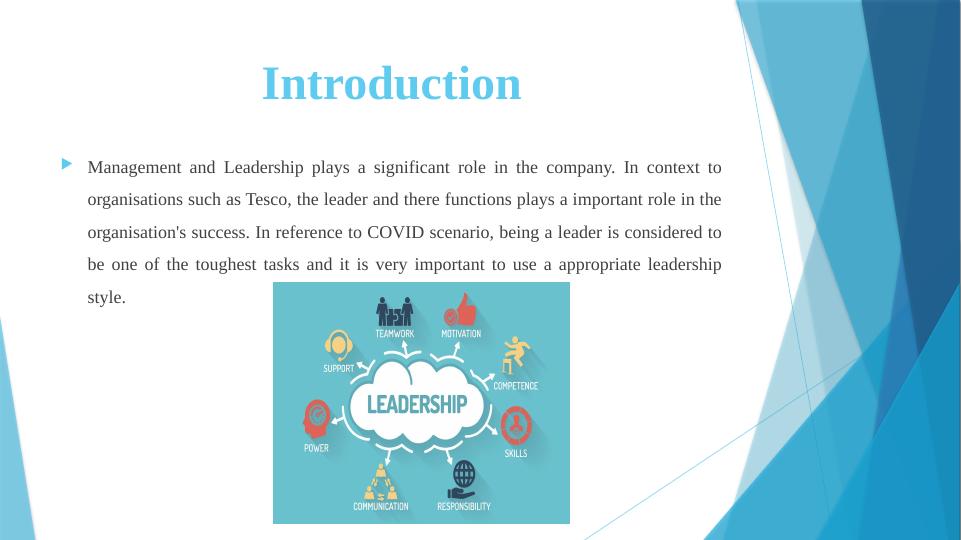 Transformational Leadership in Tesco Challenges, Learning