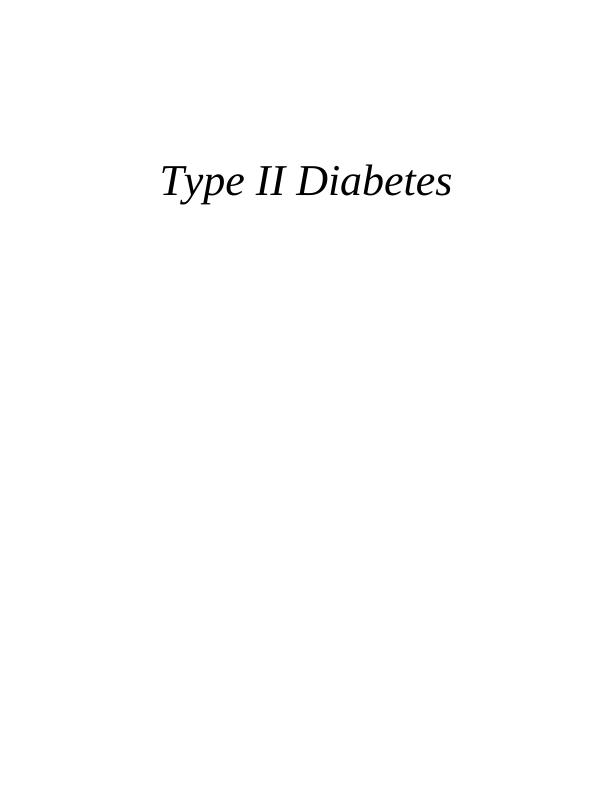 Understanding Type II Diabetes: Symptoms, Treatment and Prevention_1