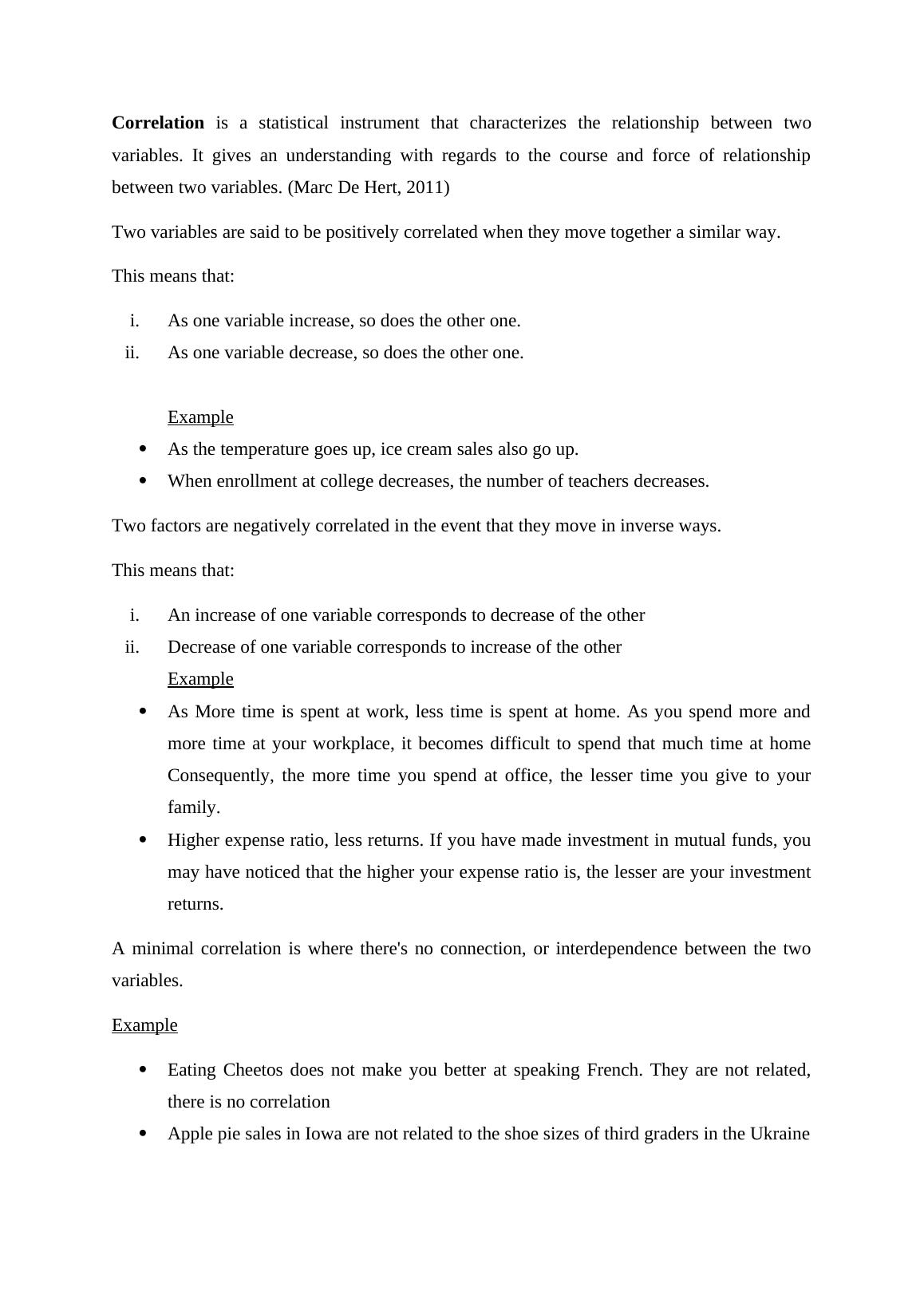 Types of Correlation in Statistics: Positive, Negative, and Minimal