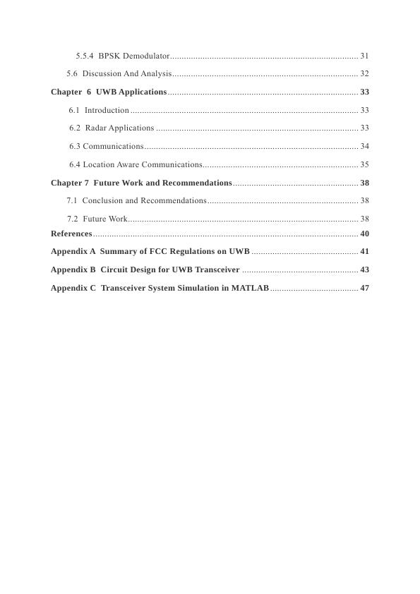 UltraWideband CommunicationTransceiver Design Desklib