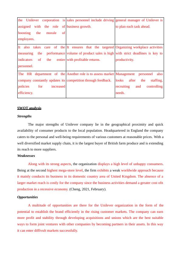 Problem Identification in Unilever: Strategic Analysis and Employee ...