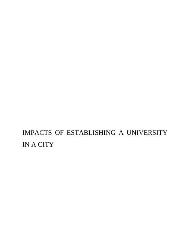 Impacts of Establishing a University in a City_1