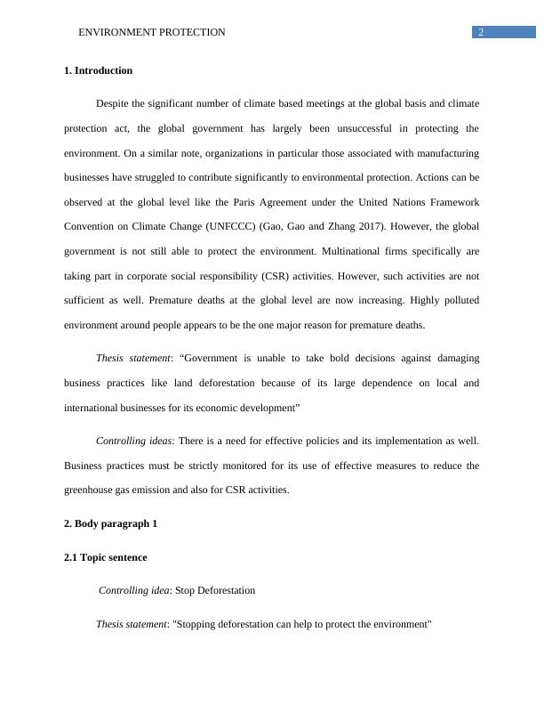 Unsuccessful Actions By Government And Organisations To Protect Environment
