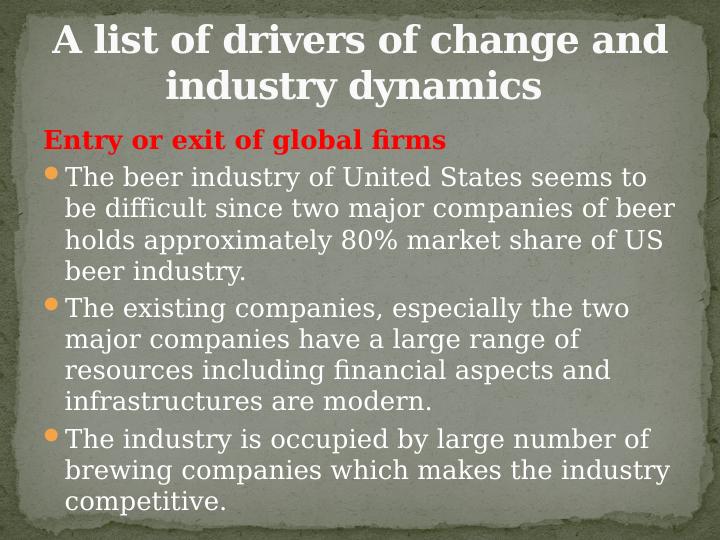 Drivers of Change and Industry Dynamics in the US Beer Industry_2