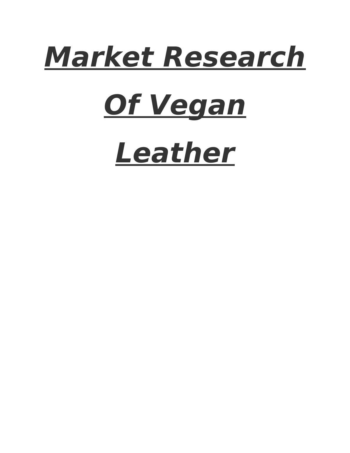 research paper on vegan leather