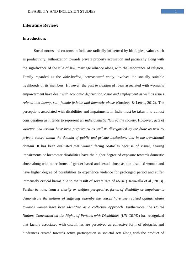 Violence Against Women with Disabilities in India: A Literature Review_2