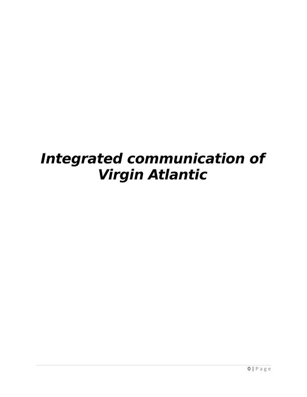 Integrated Communication of Virgin Atlantic_1