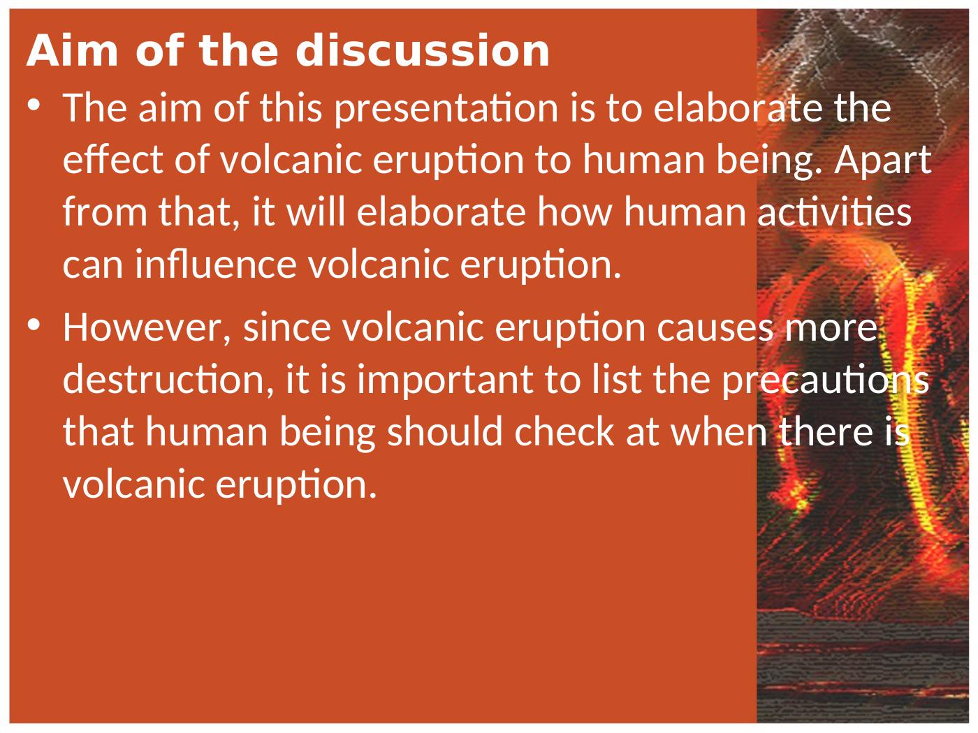 Effects of Volcanic Eruption on Humans and Precautions to Take