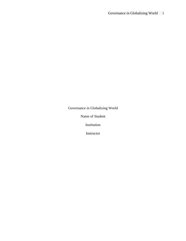 Corporate Governance in Globalizing World: Case Study of Volkswagen_1