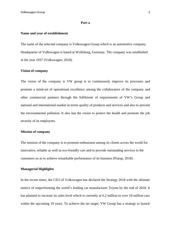 Strategic Management of Volkswagen Group_2