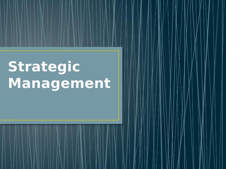 Strategic Management in the Film Industry: A Case Study of The Walt Disney Company_1