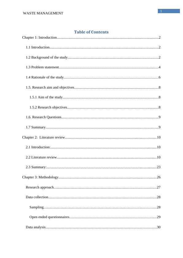 Waste Management for Biogas Production in Ghana Desklib