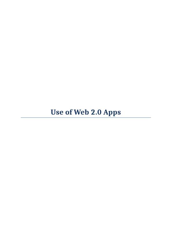 Use of Web 2.0 Apps_1