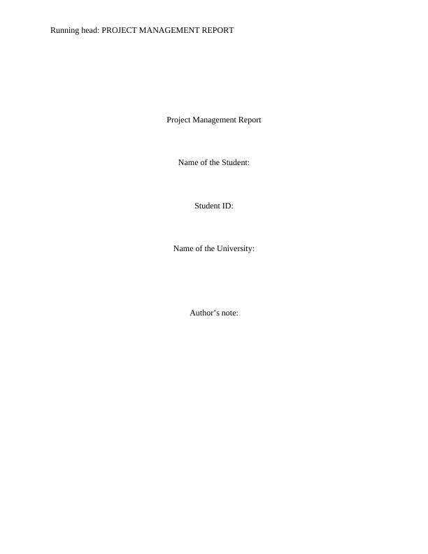 Project Management Report for Organizing a Wedding Ceremony_1