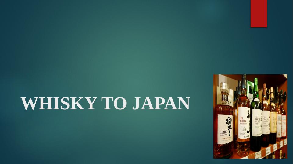 Expanding Whisky Industry In Japan Risk Assessment Entry Decision And Smart Objectives