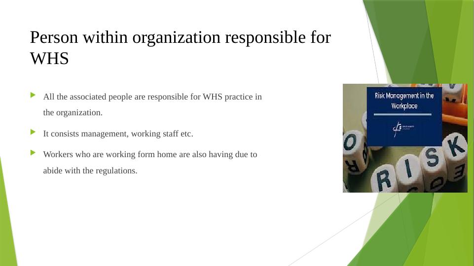 powerpoint presentation for a whs induction and training program