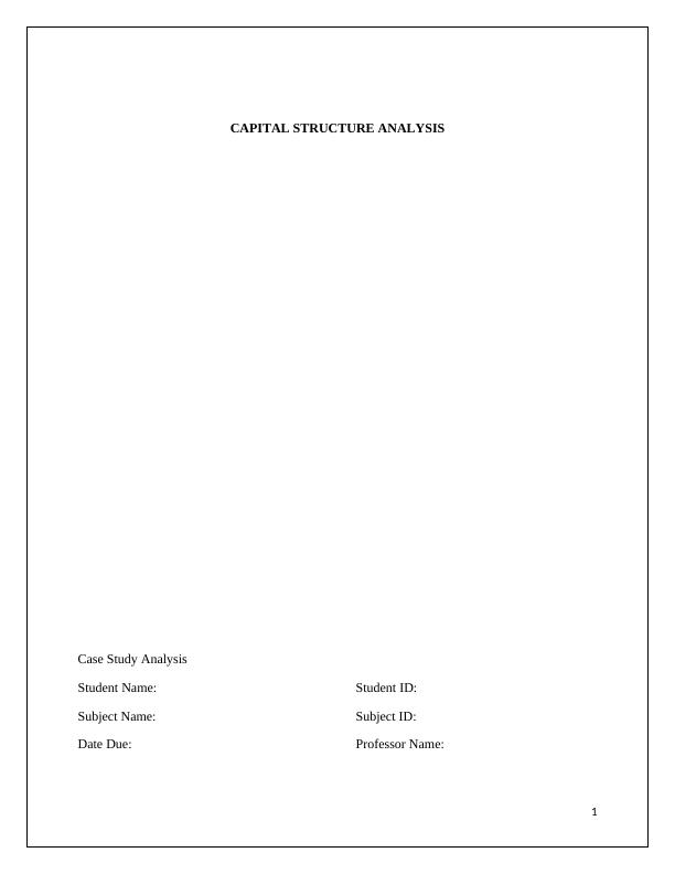Capital Structure Analysis for Woodside Petroleum Ltd_1